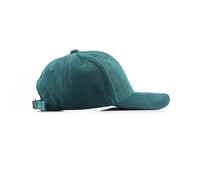 Corduroy Hat Low Profile Solid Color Baseball Caps Sun Hat Adjustable for Men and Women, Lake Green, M/L