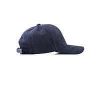Corduroy Hat Low Profile Solid Color Baseball Caps Sun Hat Adjustable for Men and Women, Navy Blue, M/L