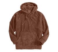 Corduroy Hoodies for Men UK Drawstring Retro Long Sleeve Pullover Sweatshirt Solid Casual Loose Hoody Outdoor Workout Sports Running Hoodies Autumn Winter Lightweight Fashion Jumpers Tops Clearance