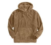 Corduroy Hoodies for Men UK Drawstring Retro Long Sleeve Pullover Sweatshirt Solid Casual Loose Hoody Outdoor Workout Sports Running Hoodies Autumn Winter Lightweight Fashion Jumpers Tops Clearance