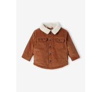 Corduroy Jacket with Faux Fur Lining, for Babies brown