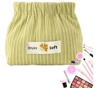 Corduroy Lipstick Bag, Small Corduroy Pouch, Soft Makeup Pouch in a Small, Portable Storage Bag, Spacious Hairpin Organization, green, Please refer to the description, Please refer to description