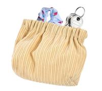 Corduroy Lipstick Bag | Storage Bag Corduroy Elastic Small Hair Tie Organizer,Pocket Travel Portable Cosmetic Bag Lipstick Bag for Girl