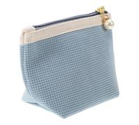 Corduroy Lipstick Storage Bag Mini Portable Makeup Travel Pouch for Women | Soft Waterproof Fabric, Internal Dividers, Secure Zip Closure, Stylish Bedside Organiser for Coins and Skincare Samples