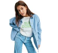 Corduroy long-sleeve overshirt for women Roxy Kick Back Bleu M