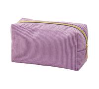 Corduroy Pencil Bag - 4.5 Inches Large Pen Makeup Pouch for Secure Storage, Easy Carry with Multiple Compartments, Organizer School Supplies, for Office, Student and Teacher Use, Soft