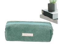 Corduroy Pencil Case Washable Multifunctional Portable Zippered Pen Pouch