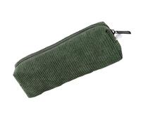 Corduroy Pencil Pouch, Retro Pencil Bag | Corduroy Zipper Stationery Pouch, Portable Pen Pouch, Student Pen Bag, Pencil Case, Eraser, Markers, Green, Se référer au descriptif, Refer to description