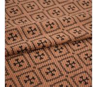 Corduroy Printed Fabric Thick Stripes Corduroy Triangle Circle Geometry Printed for Sewing Dresses Clothes(Color-04)