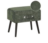 Corduroy Side Table Green EUROSTAR