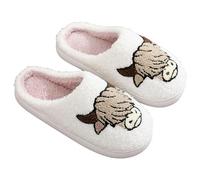 Corduroy Slippers for Women Men Cloud Shoes with Arch Support Memory Foam House Pillow Slipper Indoor and Outdoor Trendy Colorful Cartoon Illustrated Bedroom Slides Sole Non-Slip Nursing Shoes