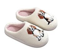 Corduroy Slippers for Women Men Cloud Shoes with Arch Support Memory Foam House Pillow Slipper Indoor and Outdoor Trendy Colorful Cartoon Illustrated Bedroom Slides Sole Non-Slip Nursing Shoes