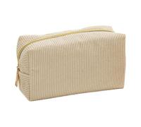 Corduroy Solid Color Pencil Case-18x10.5cm, Cosmetic Bag, with Zipper Metal Buckle, Portable Stationerys Pouch, Large Capacity, Student Stationery Organizer, for Stationery, Cosmetic Supplies