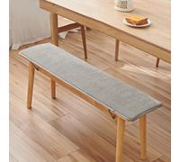 Corduroy Sponge Bench Pad, Canteen Bench Seat Cushion, Restaurant Long Bench Cushion, Sofa Cushion, Cushion,Thick Upholstery Foam Long Chair Cushion Sofa Pads Outdoor (Light Color)