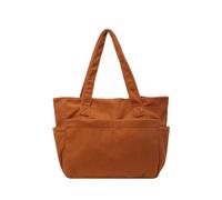 Corduroy Tote Bag for Women Trendy, Large Capacity Shoulder Bag Light Weight Laptop Handbag for Work Gym Travel (Brown)