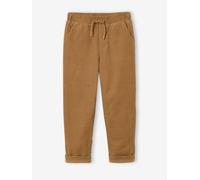 Corduroy Trousers with Adjustable Elasticated Waist for Boys pecan nut