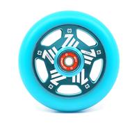CORE Vent Stunt Scooter wheels - 110mm Spoked Ultra Light Wheel with ABEC 9 Bearings Alloy Core wheel (Replacement Pro Scooter Wheels) - Teal