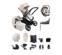 Core 2 Sandstone Pushchair and Carrycot - Complete 360 Car Seat Bundle