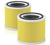 Core 300 Pet Care Replacement Filter for LEVOIT Core 300 Core300-P Core 300s VortexAir Air Purifier, H13 3-in-1 HEPA and Activated Carbon, Core 300-RF-PA, Yellow, 2 Pieces