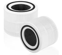 Core 300 Replacement Filter 3-in-1 True HEPA Activated Carbon Filter - Compatible with LEVOIT Core 300, Core 300S, Core 300-rf, Core P350, Core 300-RAC Air Purifier