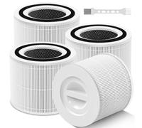 Core 300 Replacement Filter for Levoit Core 300 Air Purifier, 4 Pack | 3-in-1 High-Efficiency Filter With Activated Carbon, Fits Core 300S, 300-P, 300S-P, Pets, Odor and Smoke, Part # Core 300-RF