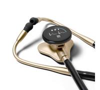 CORE 500™ Digital Stethoscope - 40x Magnification, Active Noise Cancellation, 3-Wire ECG, FDA Authorized AI with Eko+, Full Color Display, Refund Friendly - Champagne