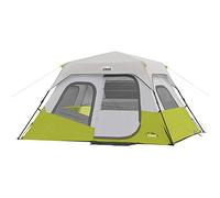 CORE 6 Person Instant Cabin Tent | Portable Large Pop Up Tent with Easy 60 Second Camp Setup for Family Camping | Included Hanging Organizer for Outdoor Camping Accessories