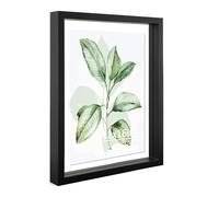 CORE ART 12x16 Floating Picture Frame,Double Plexglass Floating Frame for 8x12,11x14 Pictures,Wall or Tabletop Display,Black