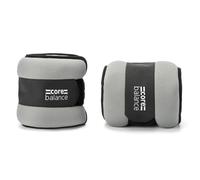 Core Balance Ankle Wrist Weights x 2 Neoprene Adjustable Running Walking Strength Training in Grey | Size: 1kg Core Balance Grey 1kg