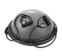 Core Balance Balance Ball Board Inflatable Air Dome With Resistance Bands and Pump 60cm (Grey)