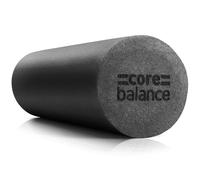Core Balance Foam Roller Massager 45cm Long Medium Density EPE Muscle Massage (45cm - Black)