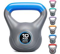 Core Balance Grey Vinyl Kettlebell Weight, Home Gym Strength Training, Cardio Workout, Colour Coded, Non Slip Rubber Feet