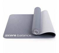 Core Balance Grey Yoga Exercise Mat 6mm Tpe Foam Eco Friendly Carry Strap
