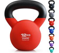 Core Balance Kettlebell Neoprene Coated Cast Iron Weight Lifting Strength Training Cardio Fitness Home Gym (1 x 4kg, 6kg, 8kg, 10kg, 12kg, 16kg or 20kg)