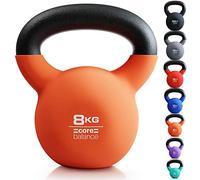 Core Balance Kettlebell Neoprene Coated Cast Iron Weight Lifting Strength Training Cardio Fitness Home Gym (1 x 4kg, 6kg, 8kg, 10kg, 12kg, 16kg or 20kg)
