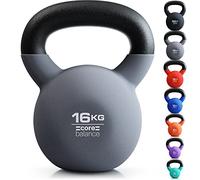 Core Balance Kettlebell Neoprene Coated Cast Iron Weight Lifting Strength Training Cardio Fitness Home Gym (1 x 4kg, 6kg, 8kg, 10kg, 12kg, 16kg or 20kg)