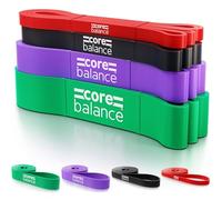 Core Balance Long Loop Resistance Band Set, 4 Bands, 7kg-56kg