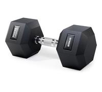 Core Balance Pro Hex Dumbbells, 12.5kg-30kg, Single or Pair | Cast Iron Core, PVC-Coated Anti-Roll Hex Design, Knurled Non-Slip Grip, For Strength Training, Home Gym & Weight Lifting