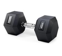 Core Balance Single Hex Dumbbell - 1 x 20kg, Cast Iron, PVC Coated Anti-Roll Hexagonal Weight, Knurled Non-Slip Handle, Home Gym Fitness, Strength Training, Weight Lifting