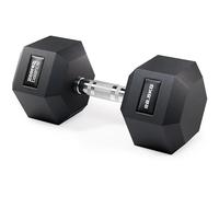 Core Balance Single Hex Dumbbell - 1 x 22.5kg, Cast Iron, PVC Coated Anti-Roll Hexagonal Weight, Knurled Non-Slip Handle, Home Gym Fitness, Strength Training, Weight Lifting