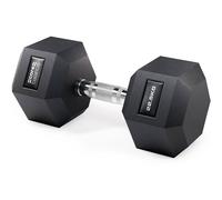 Core Balance Single Hex Dumbbell PVC Encased Cast Iron Weight 12.5-30kg in Black | Size: 17.5kg Core Balance Black 17.5kg