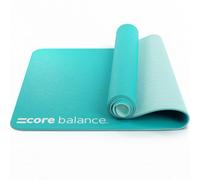 Core Balance Teal Yoga Exercise Mat 6mm Tpe Foam Eco Friendly Carry Strap