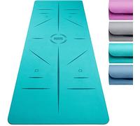 Core Balance TPE Alignment Yoga Mat, 183cm x 65cm, Teal
