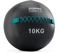 Core Balance Wall Ball 10kg, Weighted Exercise Ball for Dynamic Home, Gym & HIIT Workouts, Build Strength, Power, Endurance & Cardio Fitness, Heavy Duty PVC, Comfortable Grip, Balanced Weight, 35cm