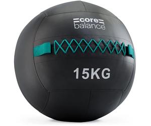 Core Balance Wall Ball 15kg, Weighted Exercise Ball for Dynamic Home, Gym & HIIT Workouts, Build Strength, Power, Endurance & Cardio Fitness, Heavy Duty PVC, Comfortable Grip, Balanced Weight, 35cm