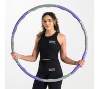 Core Balance Weighted Hula Hoop Adjustable Padded Fitness Exercise 1kg 98cm Wavy in Purple Core Balance Purple