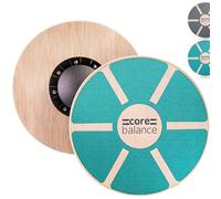 Core Balance Wooden Balance Board Non Slip Core Trainer Rehabilitation Exercise 40cm (Teal)