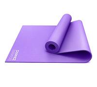 Core Balance Yoga Mat With Strap 6mm Thick Non Slip Foam For Home Exercise (Purple)