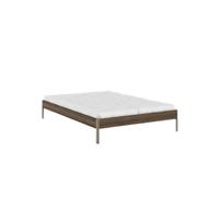 Core Bed Frame 140x200 Carob Brown/Sage Green