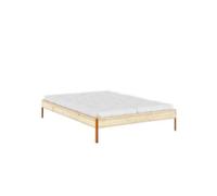 Core Bed Frame 140x200 Raw/Solar Orange